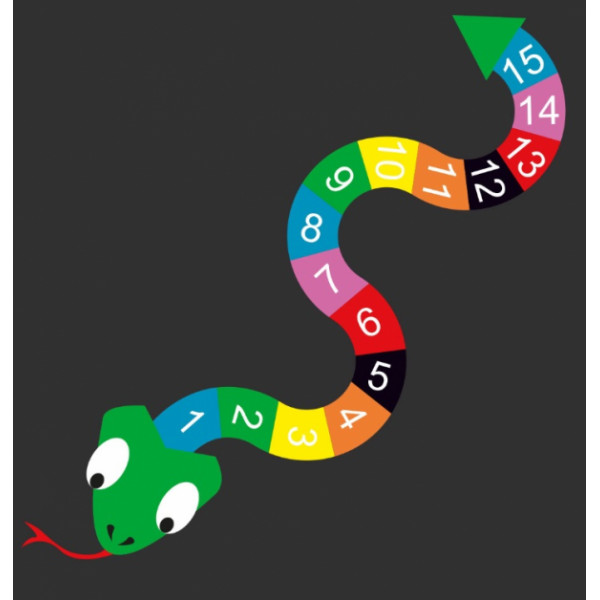 Marelle Serpent Numéro aire de jeux pour enfant Ovalequip