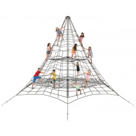 Pyramide 5.5 m structures de grimpe aire de jeux pour enfant Ovalequip collectivités