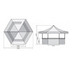 Stand buvette hexagonal matériel de festivités proposé par Ovalequip